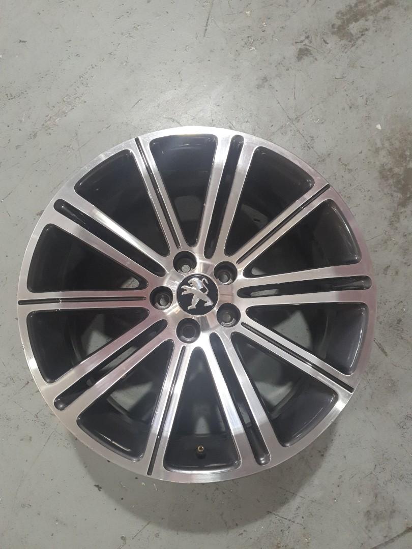 18 inch Peugeot RCZ rims. Original. T52, Car Accessories, Tyres & Rims ...