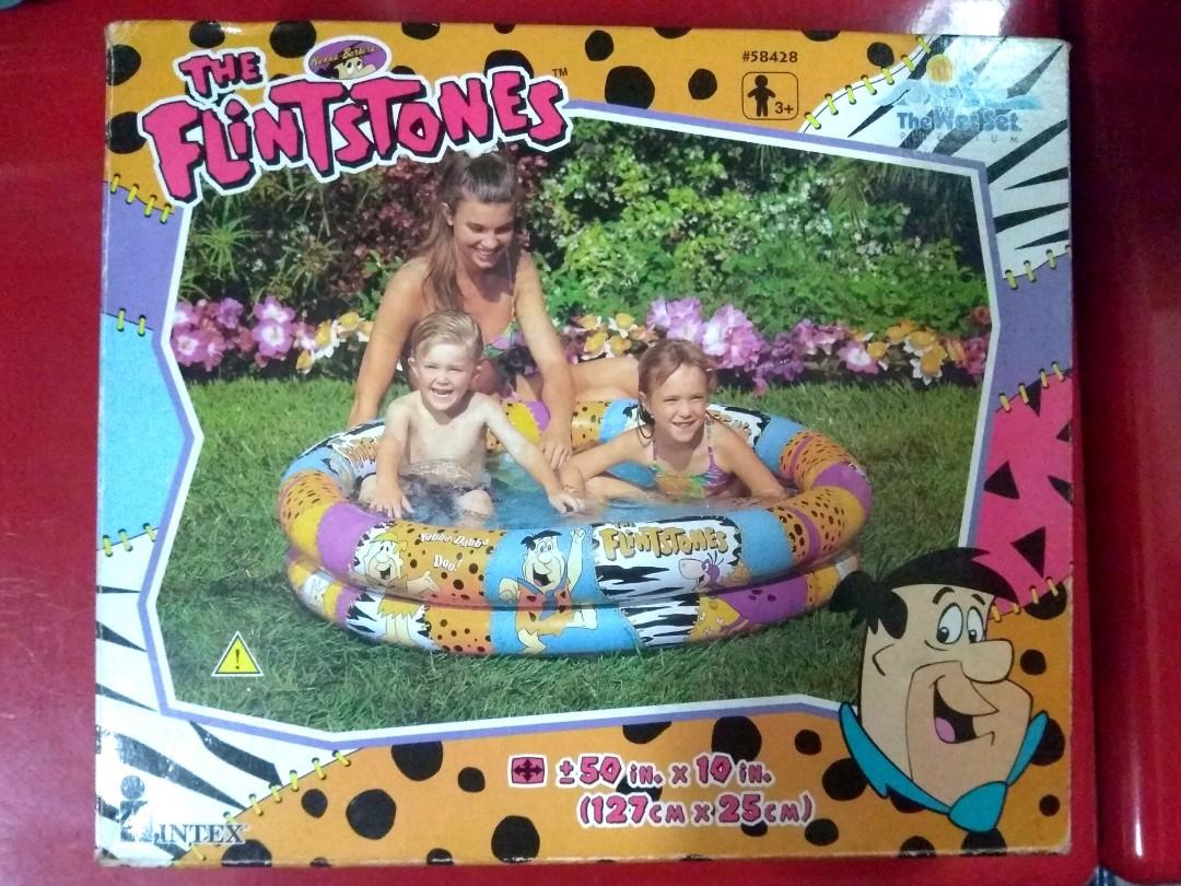 The Flintstones Swimming Aid Retro Dino Swim Ring Pool Kids Childrens Retro NEW 