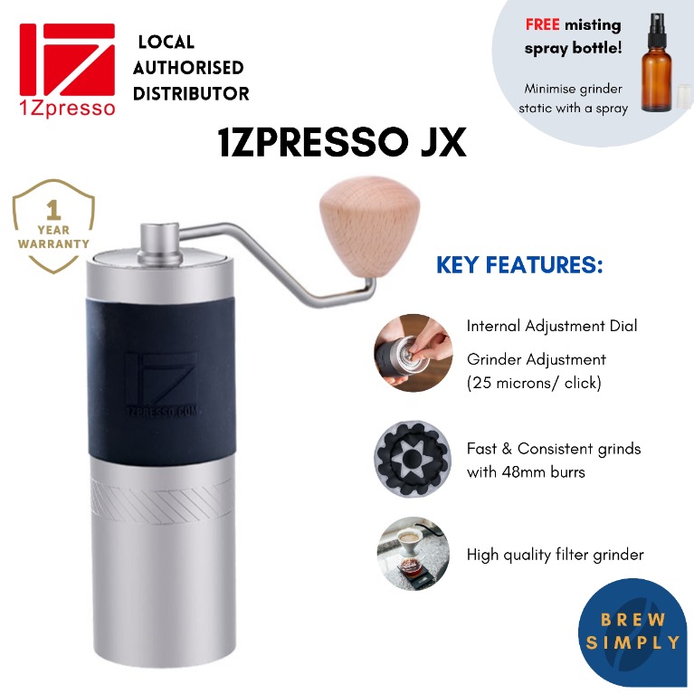 1Zpresso JX Hand Grinder for Pour Over and Espresso (Ready Stock, Free