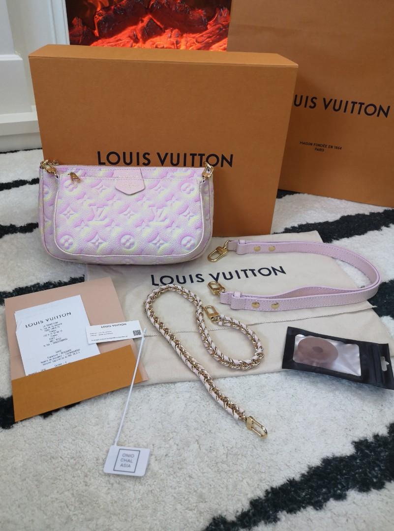Louis Vuitton - Multi Pochette Accessories in Light Pink / Brown Cross -  BougieHabit