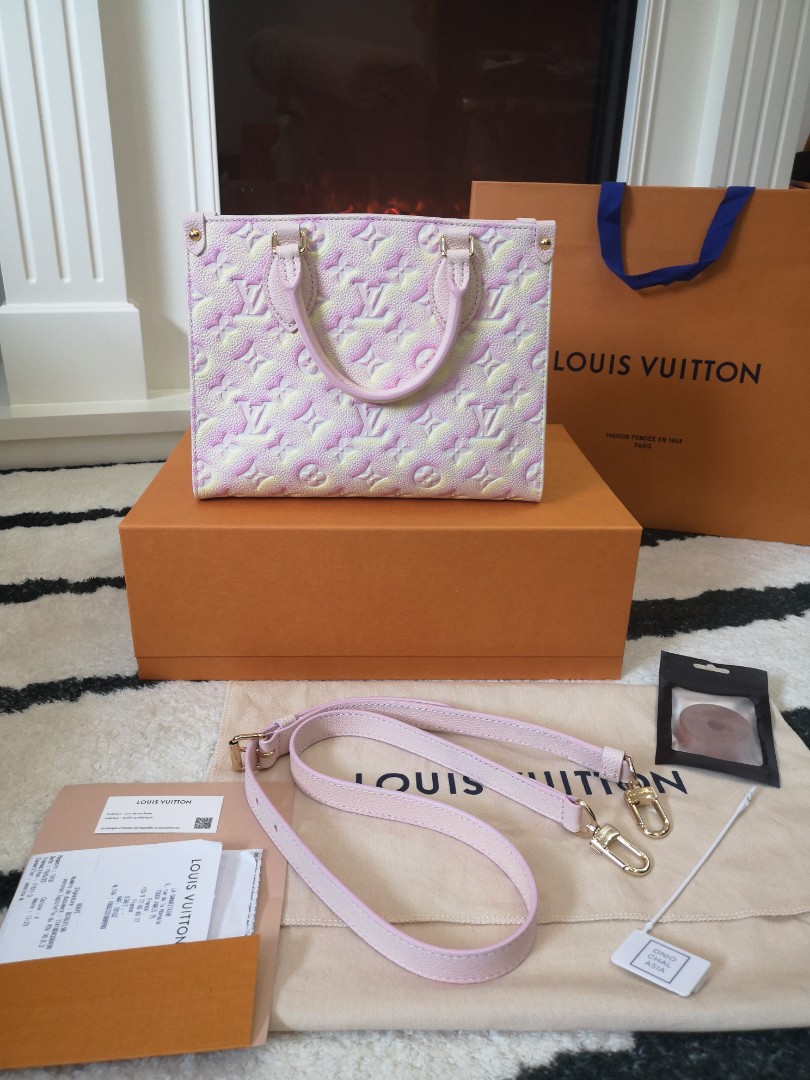 LV OTG SUMMER STARDUST ( LIGHT PINK ), Luxury, Bags & Wallets on Carousell