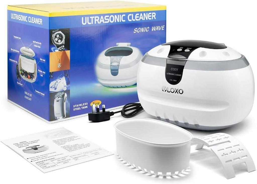 740] VLOXO Ultrasonic Cleaner Sonic Jewellery Cleaner Machine 600ml 50W  Ultrasonic Bath with Cleaning Basket for Jewelry Silver Rings Necklace  Shavers Dentures Glasses Watches Coins Razors Tattoo Tools, Furniture &  Home Living,