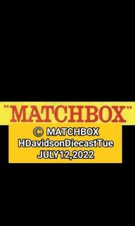 ©️ MATCHBOX die-cast Metal Vintage HARLEY -DAVIDSON motorcycle ElectricGlide 1/15 scale Tue JULY 12,2022