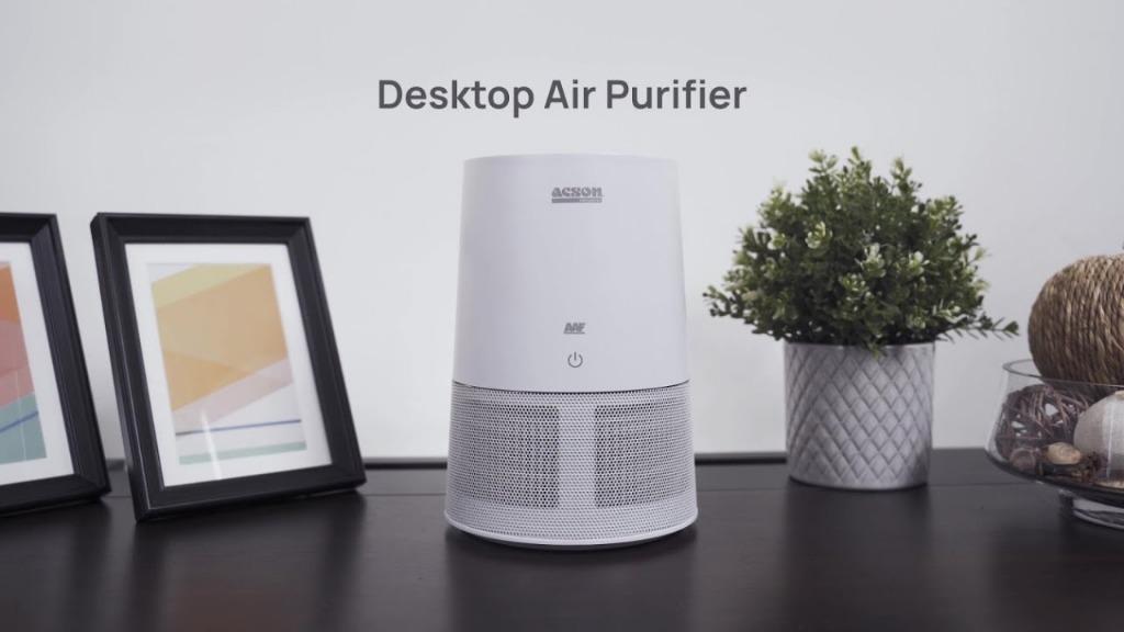 Desk shop air purifier