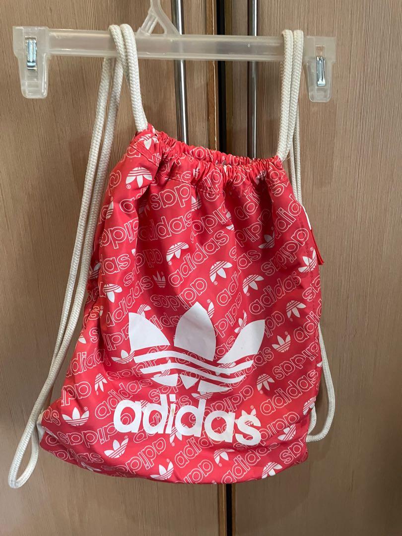 Adidas drawstring deals bag pink