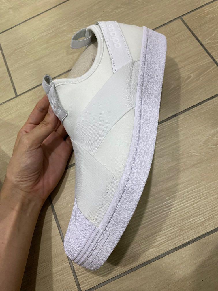Adidas superstar slip on white size uk10 Men s Fashion