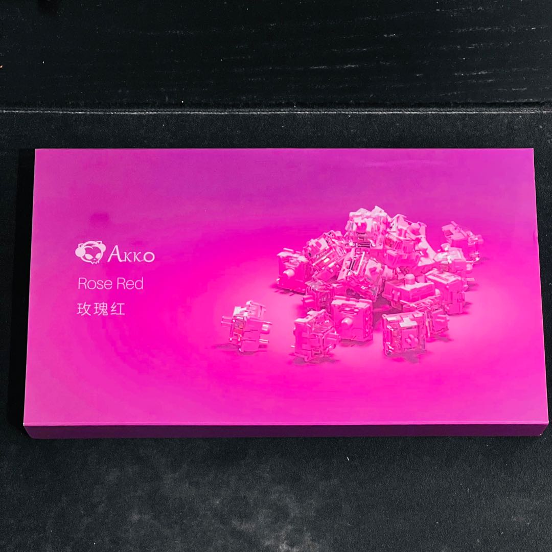 Akko rose red switches (linear) 90 pcs 1 mth old, Computers & Tech