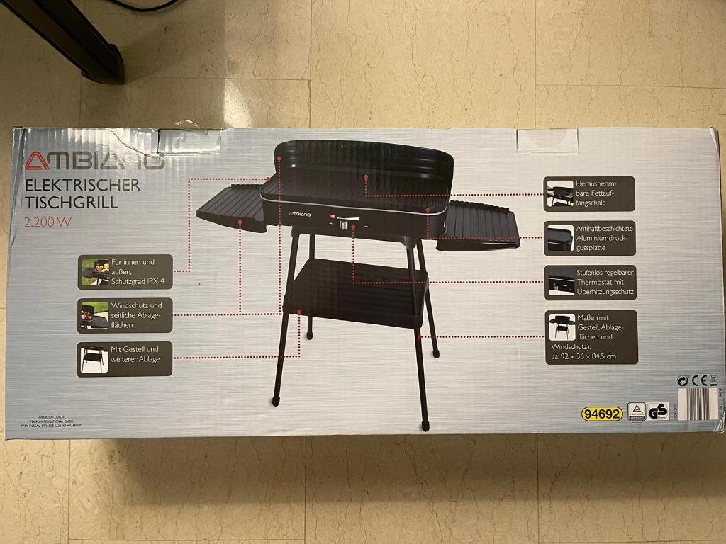 Ambiano Electric Grill, TV & Home Appliances, Kitchen Appliances, BBQ