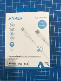 ANKER PowerLine Select USBC to Lightning Cable 6Ft