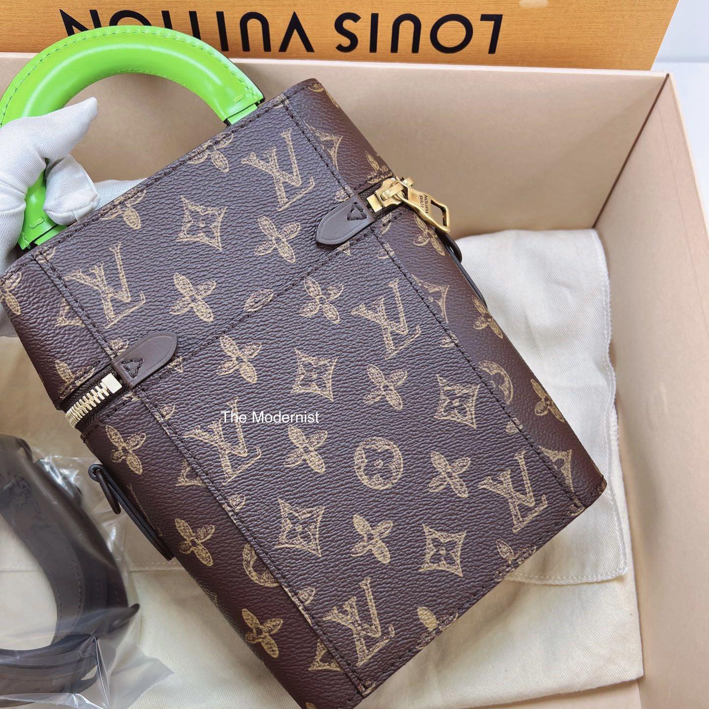 Authentic Louis Vuitton x Virgil Abloh N7 Monogram Vertical Box Trunk 2022,  Luxury, Bags & Wallets on Carousell