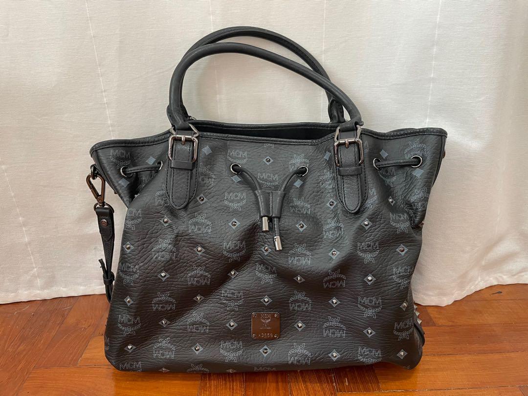 Mcm drawstring bag store