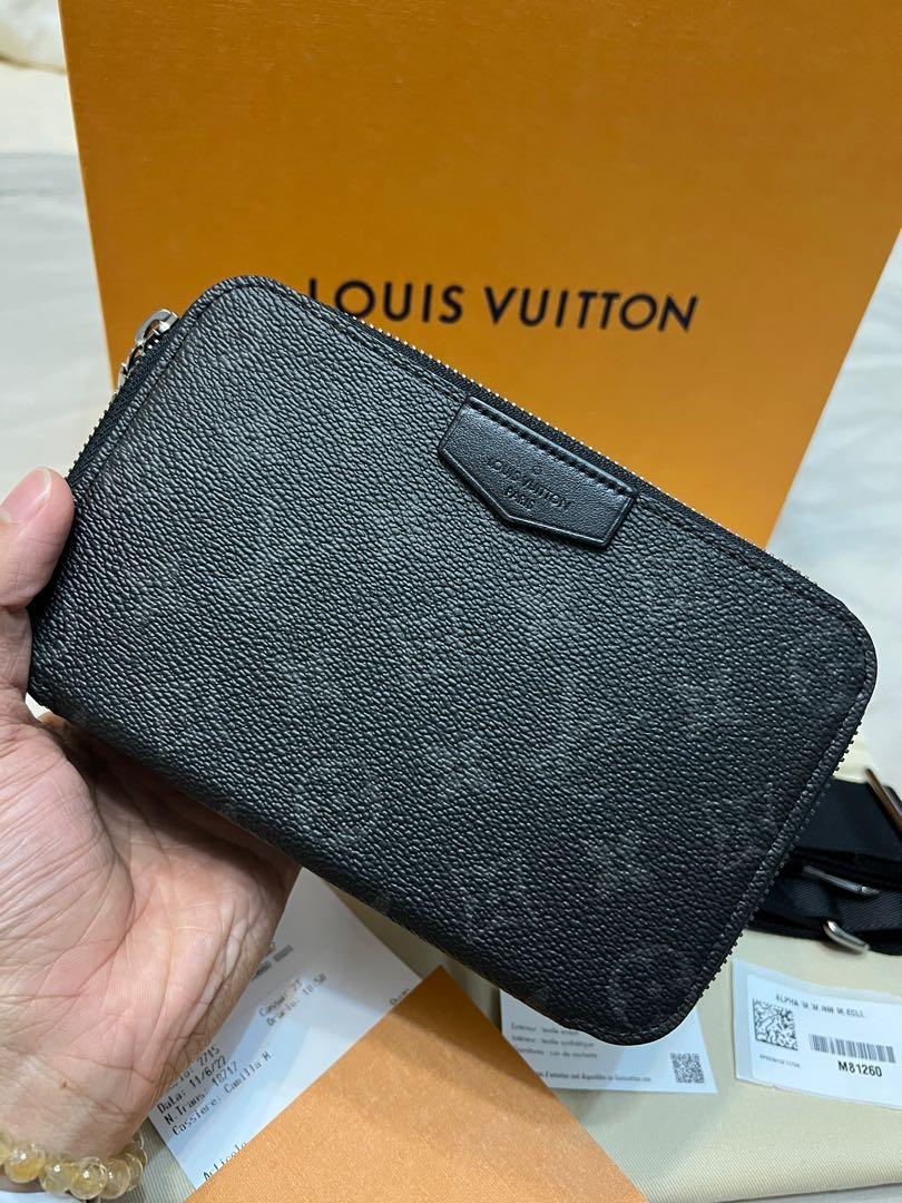 Louis Vuitton, Bags, Auth Louis Vuitton Shoulder Bag Monogram Eclipse  Alpha Wearable Wallet M826