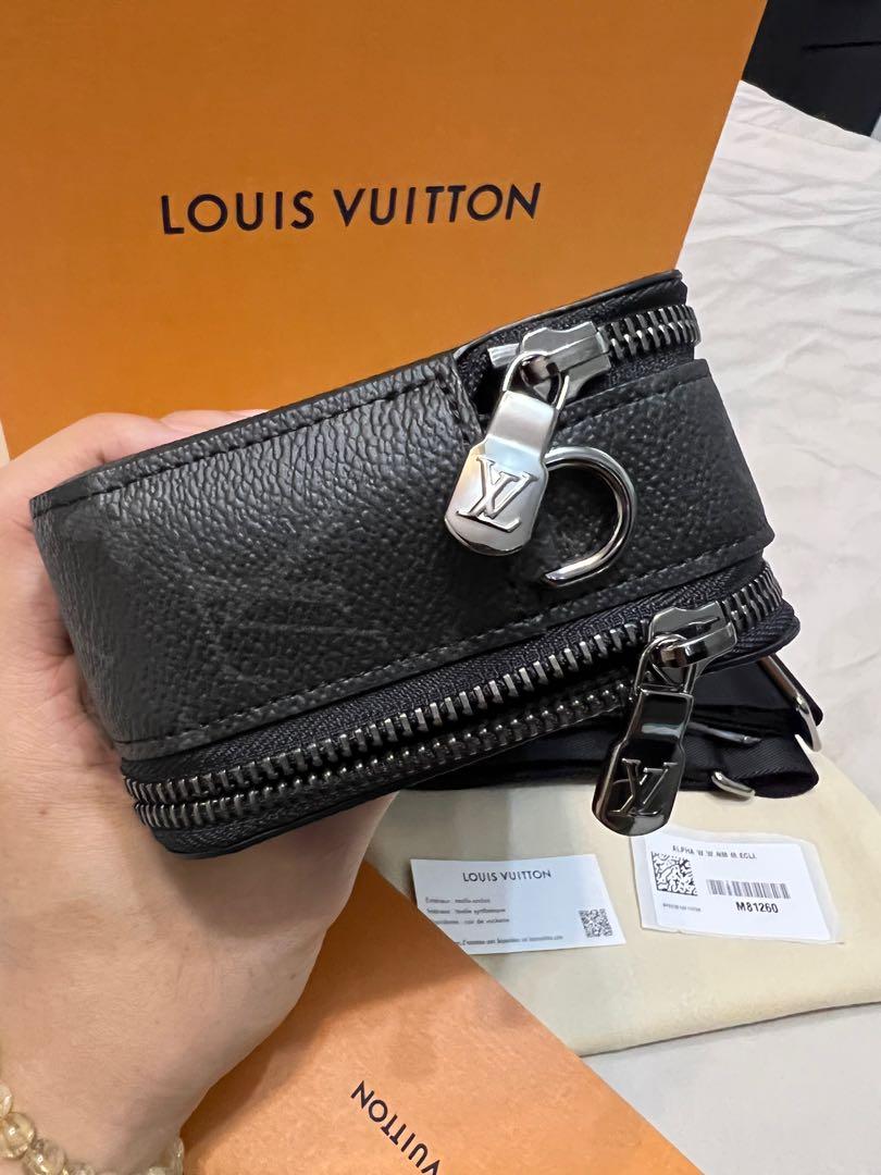 Louis Vuitton Alpha Wearable Wallet Monogram Eclipse Canvas Black 218090151