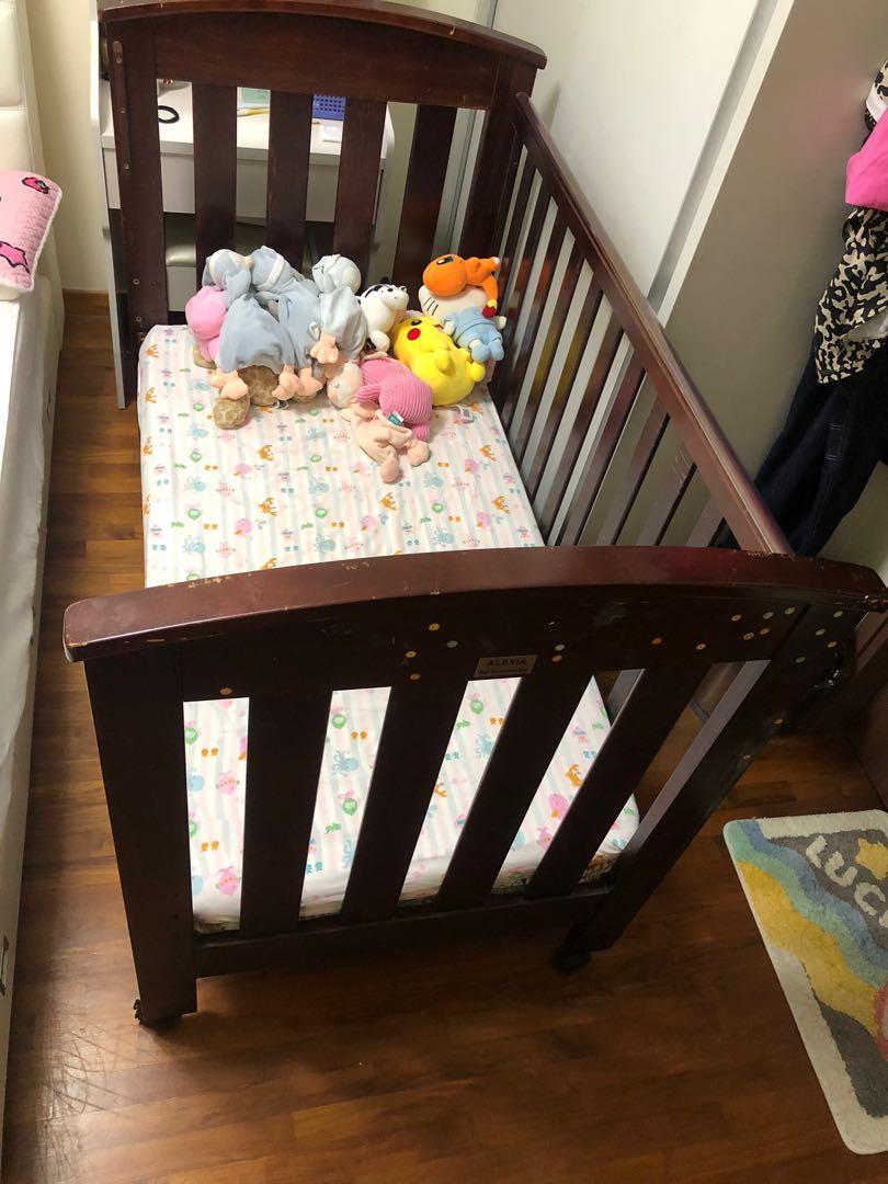 How big is a baby bed store