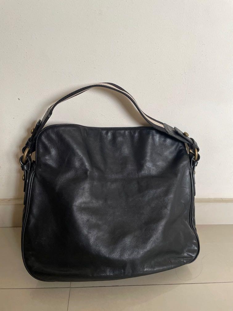 Bally Black leather shoulder bag, Women's Fashion, Bags & Wallets