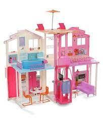 Barbie 3-story townhouse (Category: Kids Toys) located in Taguig. Submitted by francisco_7 (Listing ID 1171835304, Image 3). Description: Item Dimensions LxWxH 16.14 x 7.09 x 29.33 inches Three deluxe stories of play space make this Barbie townhouse home to all kinds of storytelling fun! Four rooms and a rooftop lounge, all with realistic details, make Barbie doll’s newest home ultra-deluxe. Travel between floors on the sleek child-activated elev