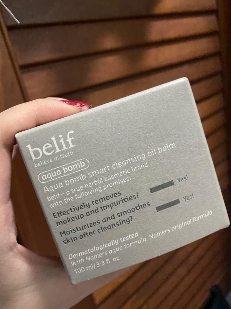 belif Aqua Bomb Smart Cleansing Oil Balm 100ml