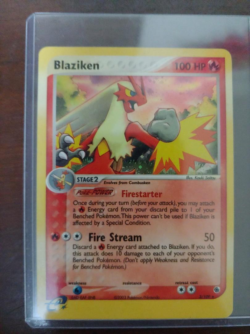 Blaziken holo rubby ruby and sapphire pokemon e series near mint near mint-  Pokémon card vintage classic tcg, Hobbies & Toys, Toys & Games on Carousell
