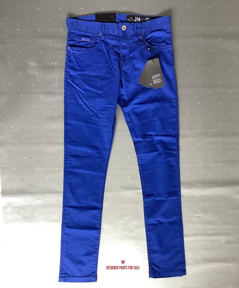 blue armani pants