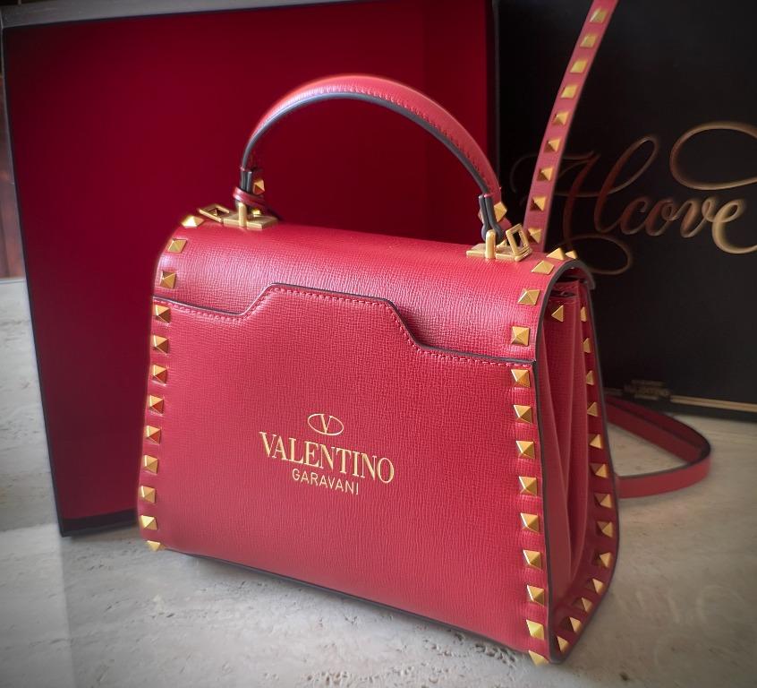 Red valentino hotsell studded bag