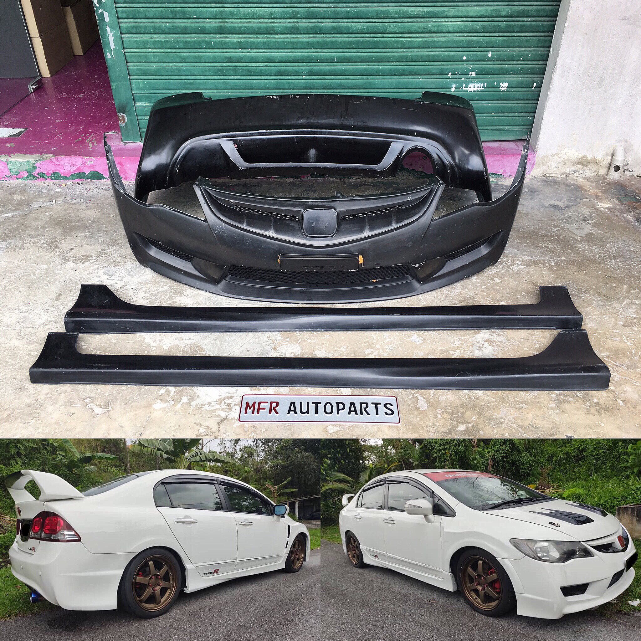 (new) frp Bodykit honda civic fd type r for honda civic fd1 fd2, Auto