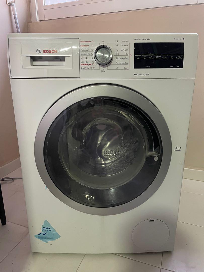 Bosh Serie 6 washing machine and dryer(wash&dry 8/5kg), TV & Home