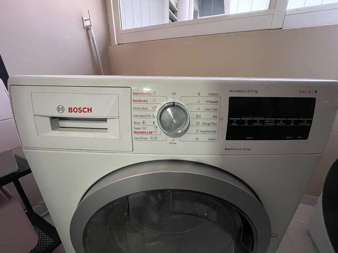 Bosh Serie 6 washing machine and dryer(wash&dry 8/5kg), TV & Home