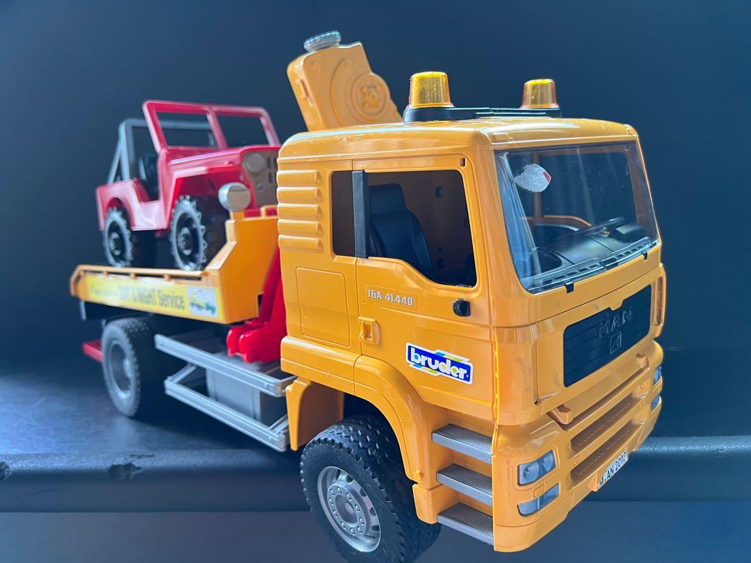 Bruder Tow Truck and Jeep