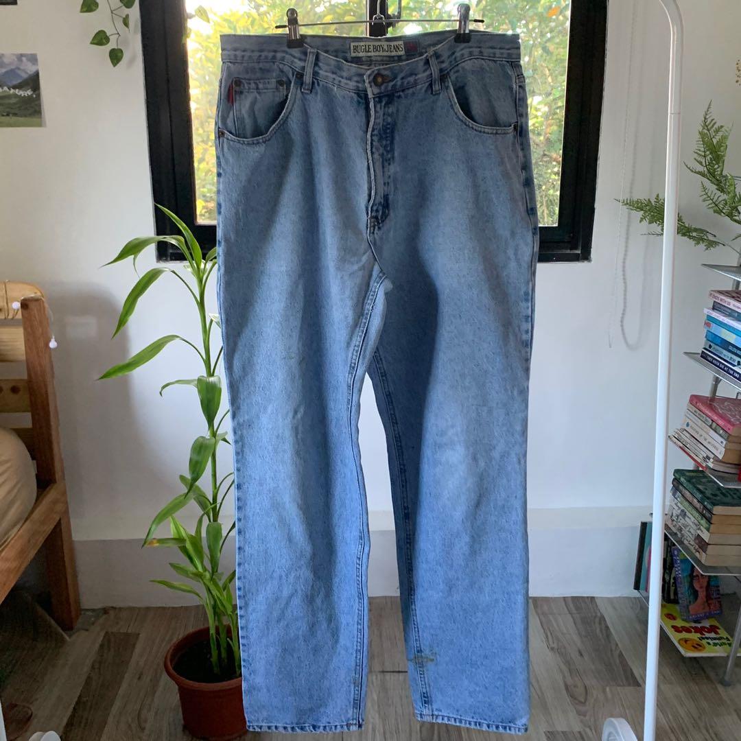 Bugle Boy Highwaisted Lightwashed Straight Cut Denim Jeans, Women'S  Fashion, Bottoms, Jeans On Carousell