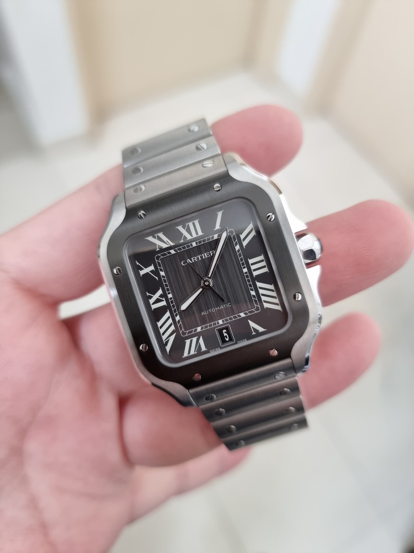 Cartier clearance santos steel