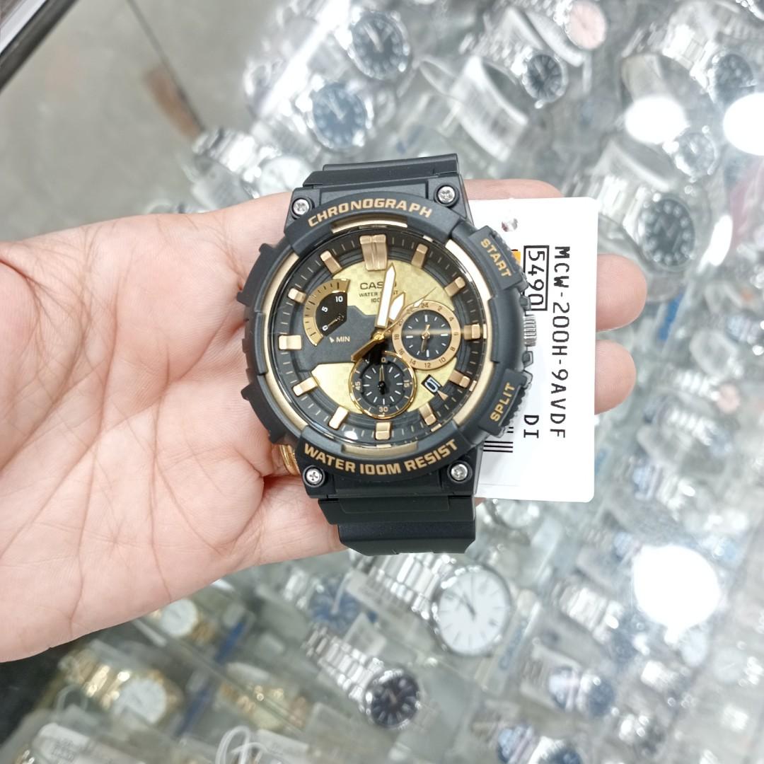 Casio analog black chronograph, Men's Fashion, Watches & Accessories ...