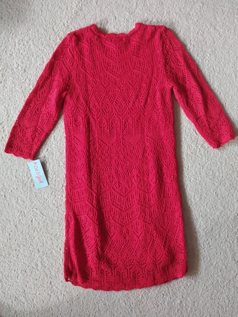 Cat and Jack Knit Red Dress Babies Kids Babies Kids Fashion