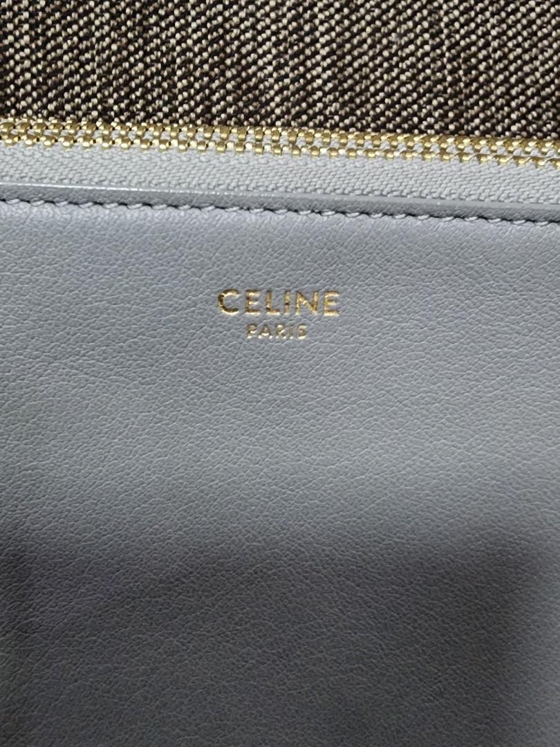 Celine Trio Cloud (Category: Luxury Bags & Wallets) located in Quezon. Submitted by joanaby (Listing ID 1172014707, Image 2). Description: 100% Authentic Celine Trio Color: Cloud has minor scuffings on the side I can have it certified ( Entrupy ) but with additional cost.