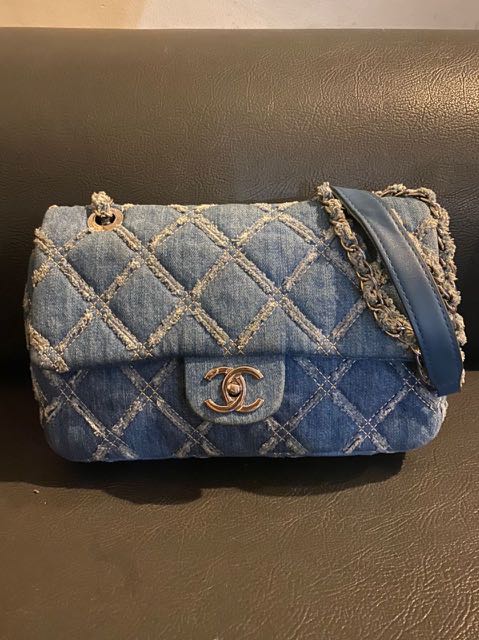 Chanel Denim Bag, Luxury, Bags 