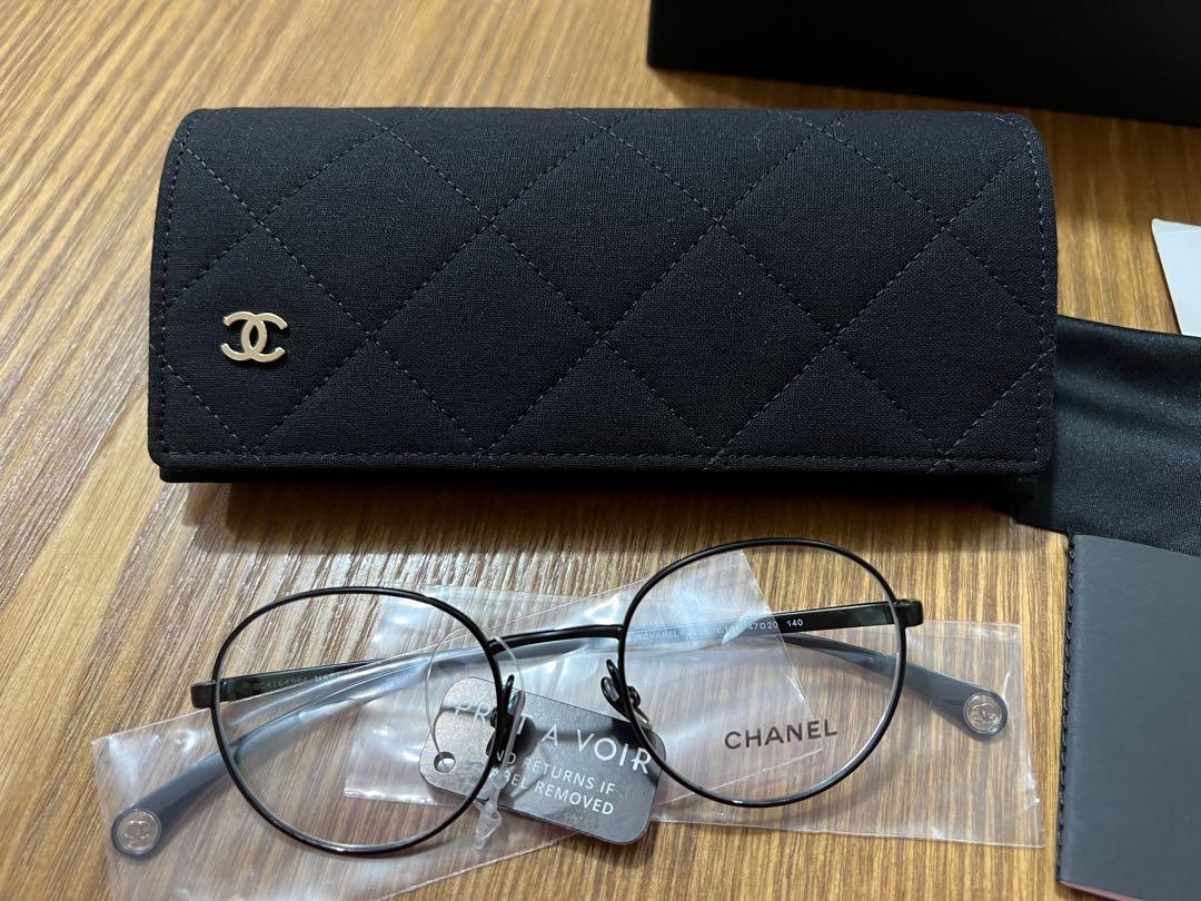 Chanel Glasses / Chanel 金屬框眼鏡（2209 C101 黑色）, 名牌, 飾物及