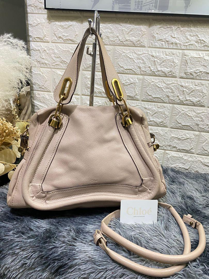 Chloe Paraty in Nude Beige (Category: Luxury Bags & Wallets) located in Quezon City. Submitted by christineboller (Listing ID 1172016923, Image 1). Description: Chloe Paraty Top Handle bag medium in Nude Beige. 8.5/10 condition, with minimal scratches as shown in photo. Clean interior; date code 04-11-50. Comes with Chloe authenticity card & strap for only P15K. .