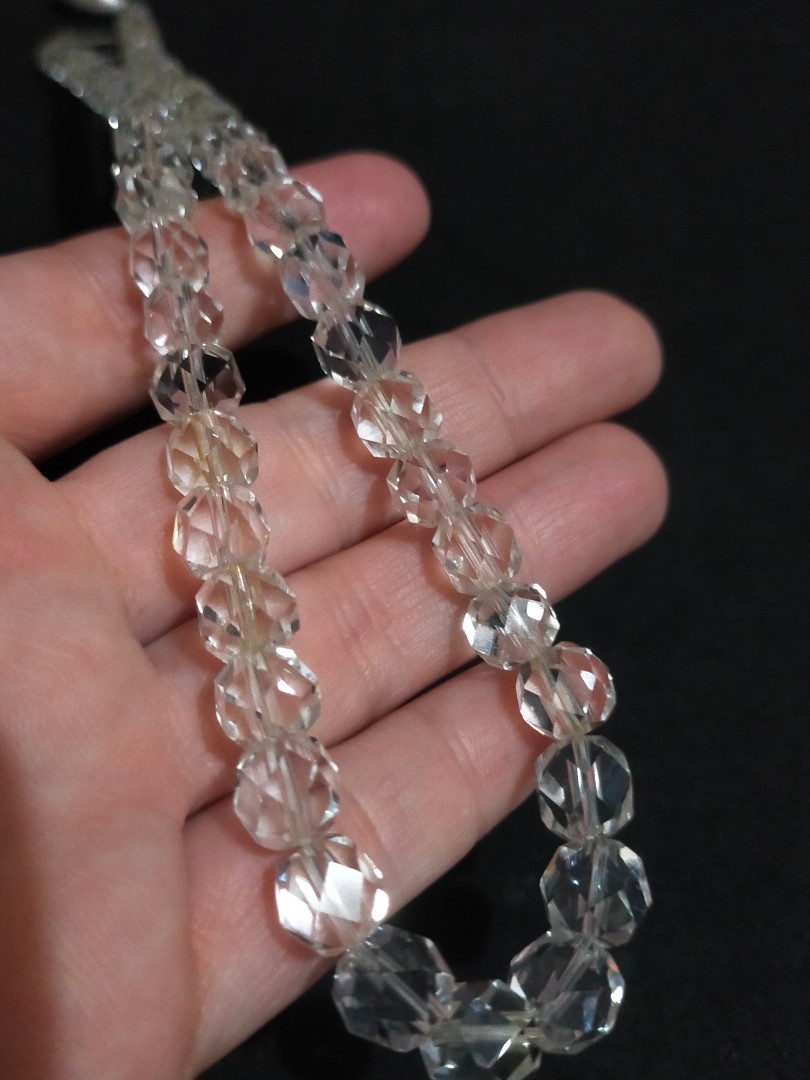 Vintage crystal necklace best sale
