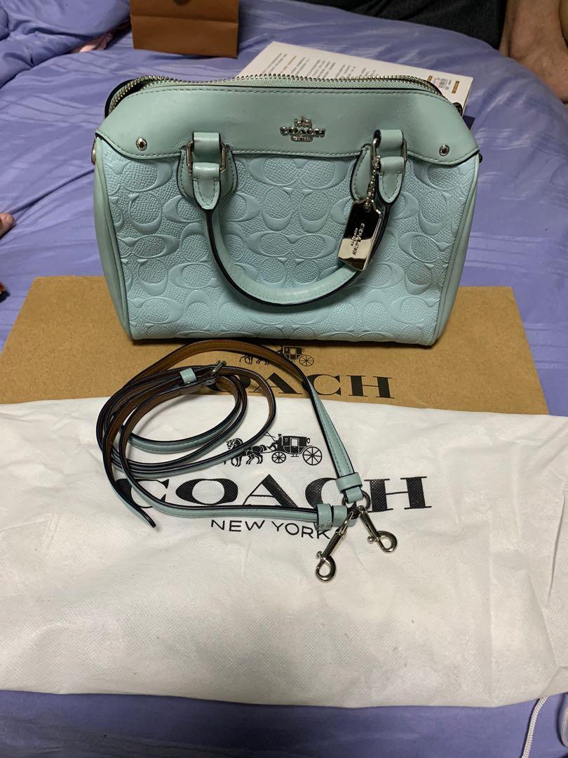 Mint green clearance coach purse