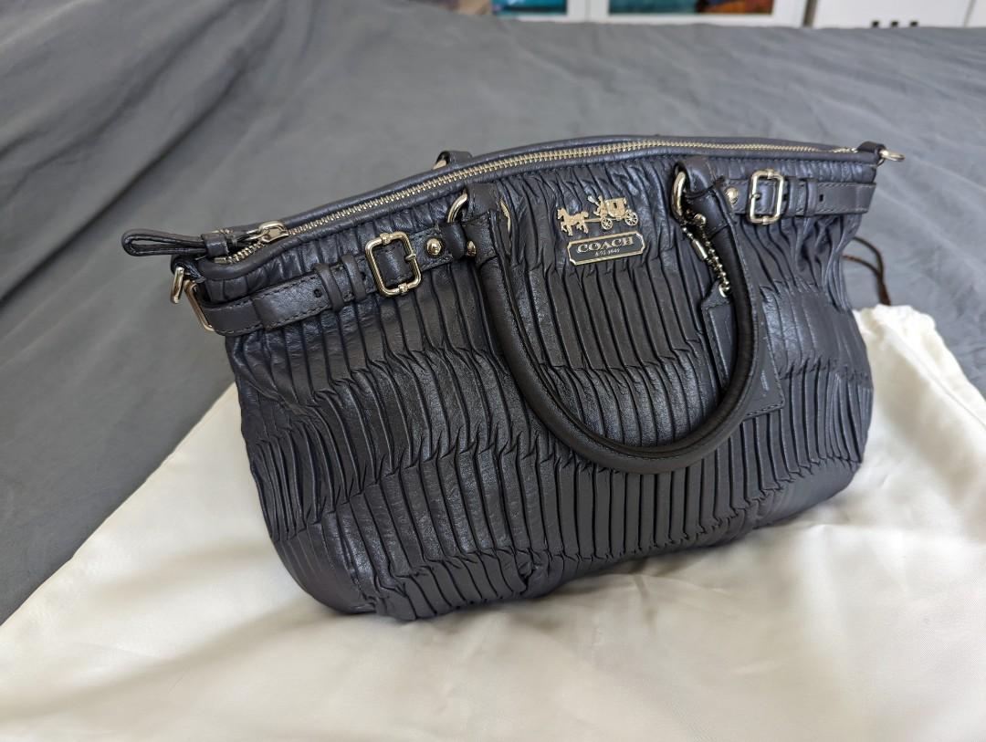 Coach madison gathered leather sophia satchel shop