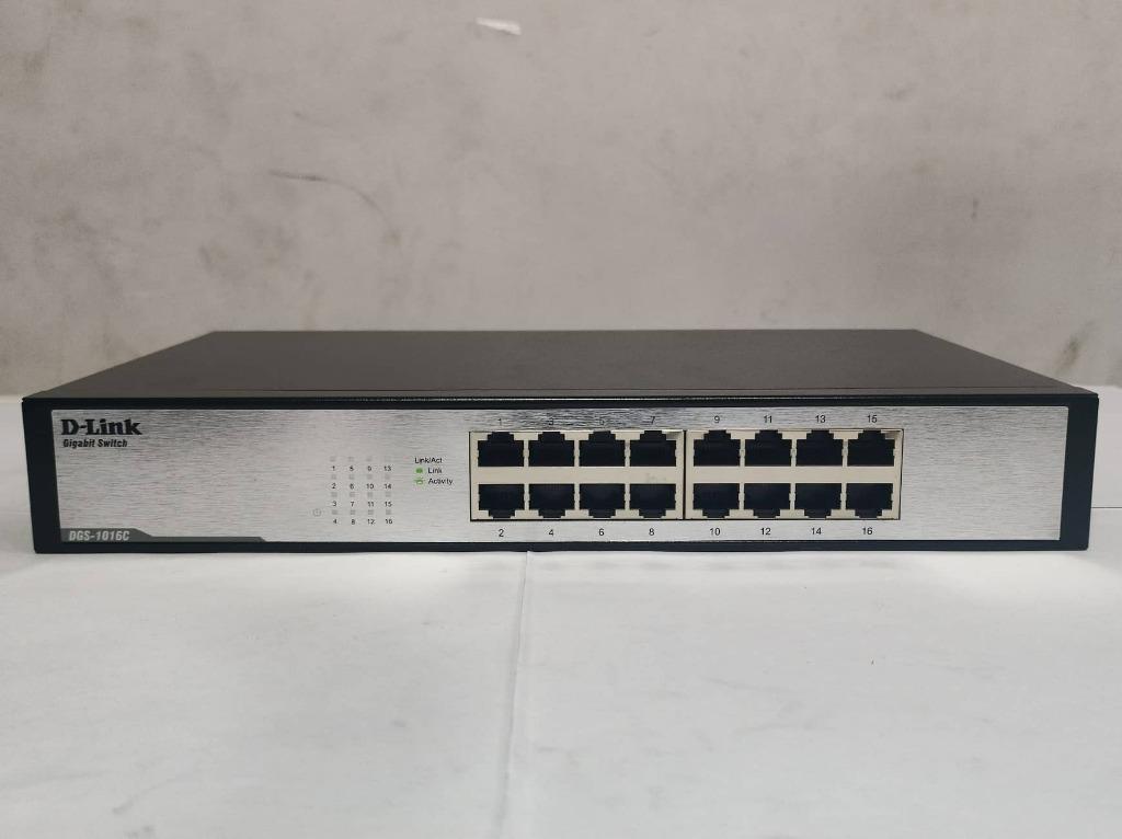 D-Link DGS-1016C 16-Ports 10/100/1000mbps Rackmounted Unmanaged ...