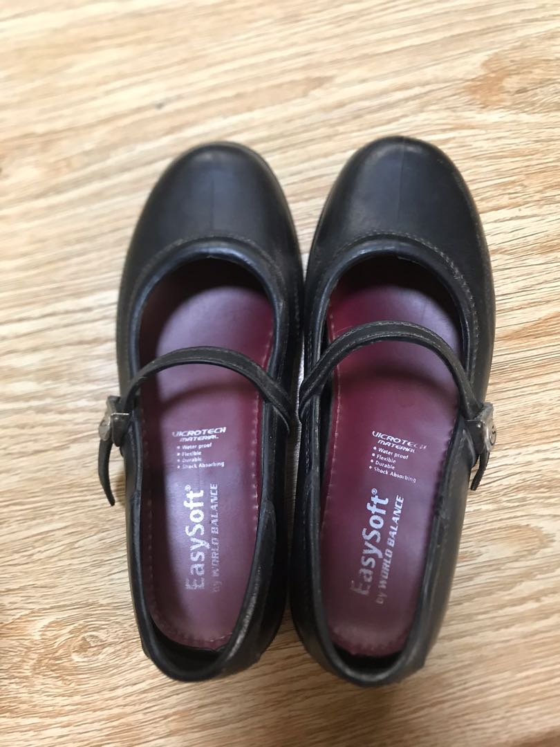Easy soft black shoes for girls top