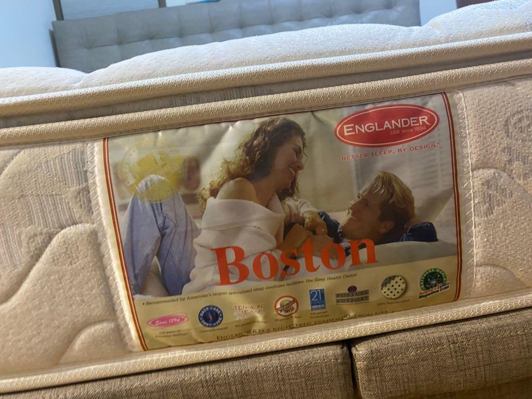 Englander King latex padding mattress, Furniture & Home Living