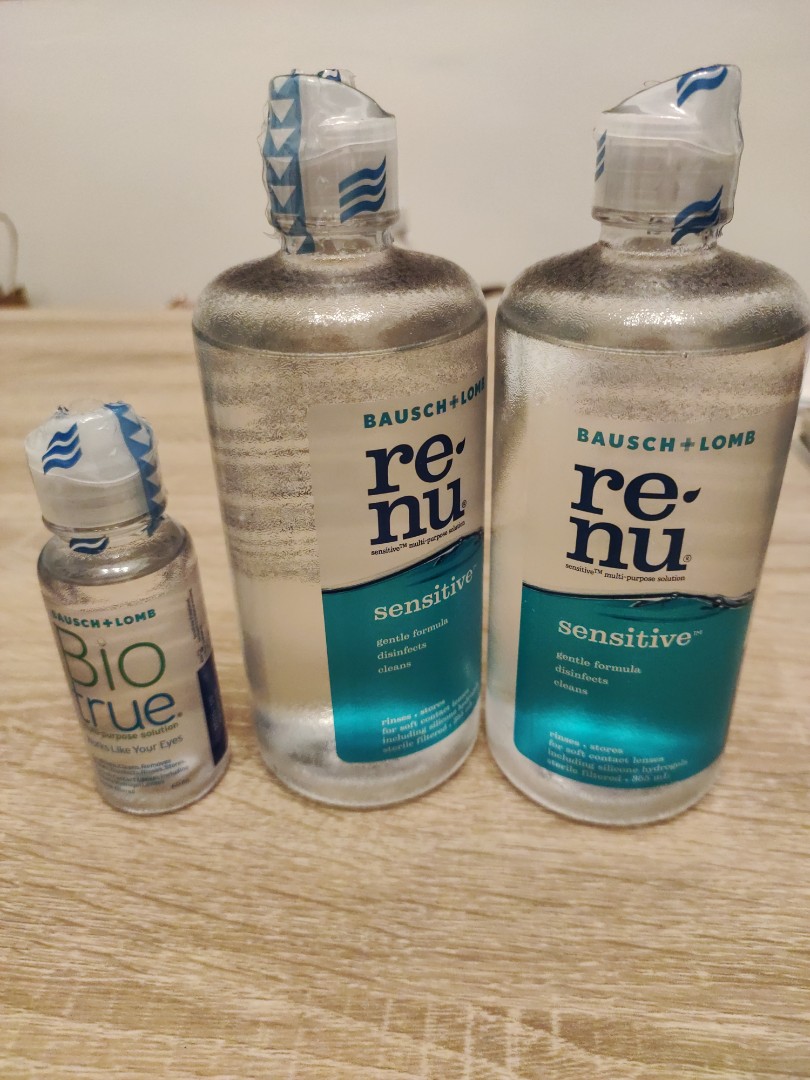 Expired contact lens saline solution for cleaning or slime, Furniture