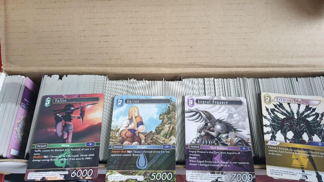 Final Fantasy TCG Opus 1 to 4, common and rare bulk, Hobbies & Toys