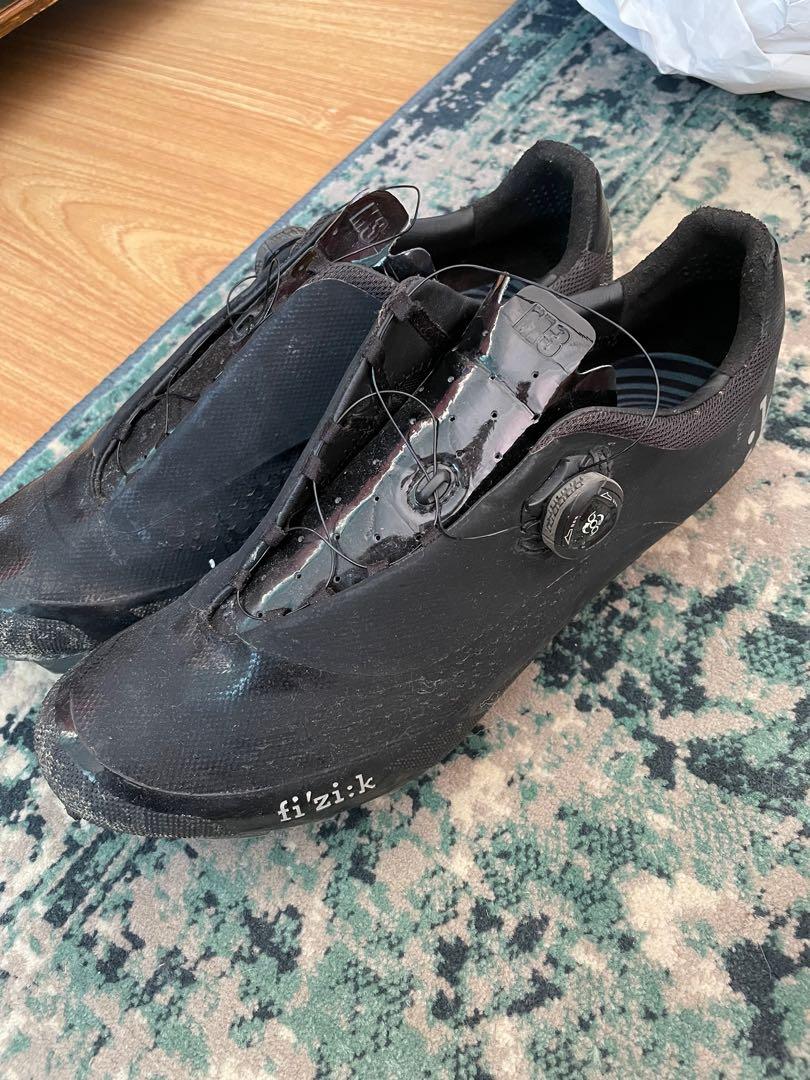 Fizik M3 mountain bike shoes size 45 with free Look pedals
