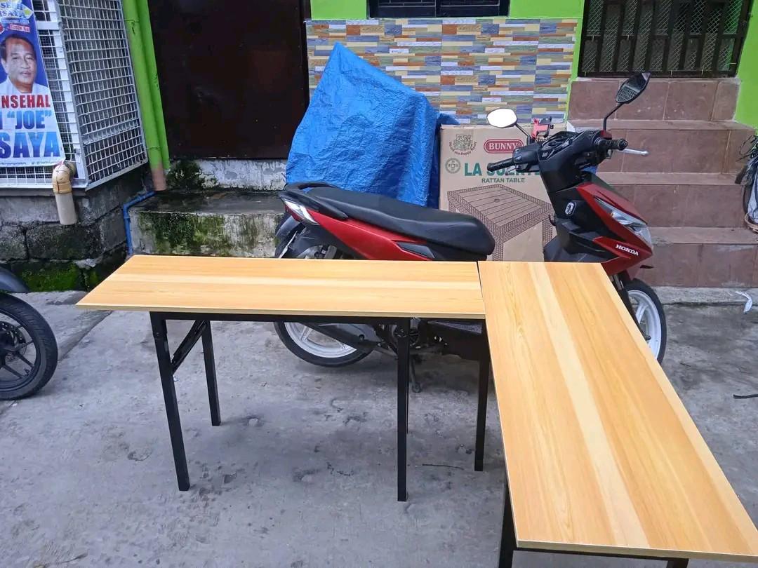 FOLDABLE COMPUTER TABLE AND OFFICE CHAIR😍😊😇 (Category: Tables & Sets) located in Quezon City. Submitted by masculino (Listing ID 1171831617, Image 2). Description: AVAILABLE✔️ COMPUTER FOLDING TABLE ❤️❤️ BODEGA PRICE‼️✔️ 80X40✔️ 100X40✔️ 120X40✔️ 100X60✔️ 120X60✔️ COD!w/DELIVERY CHARGE✔️ TRHU GCASH PAYMENT✔️ OPEN FOR BULK ORDERS✔️ OPEN FOR PICK UP ORDERS✔️ DIRECT MESSAGE ME🤗❤️ LOC: QUEZON CITY😇.