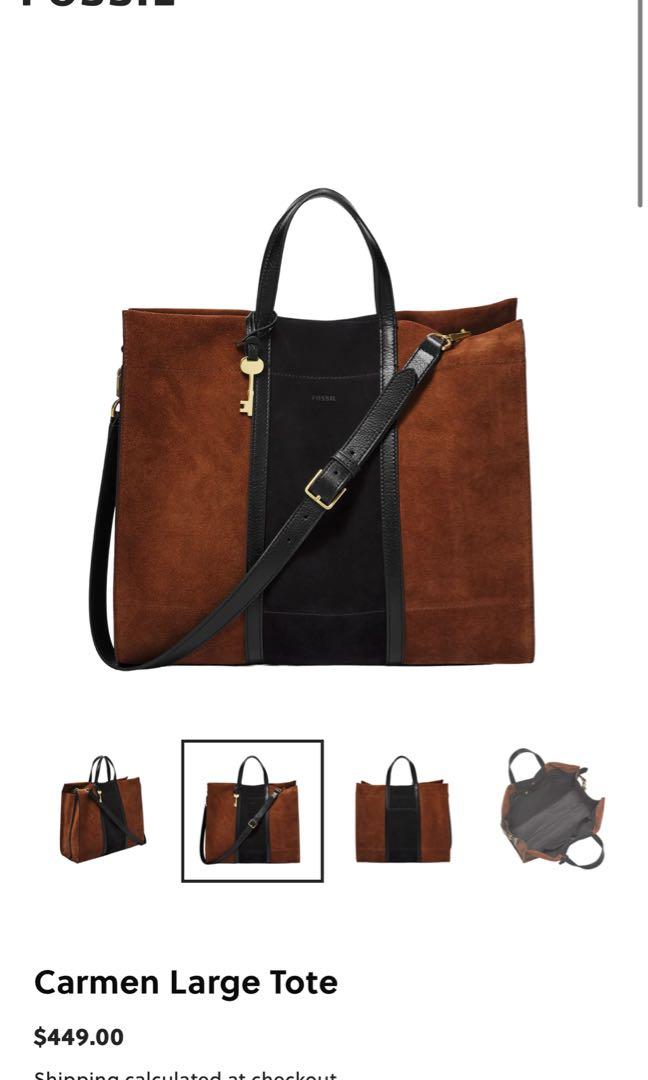 Fossil Large Carmen Women s Fashion Bags Wallets Tote Bags on Carousell