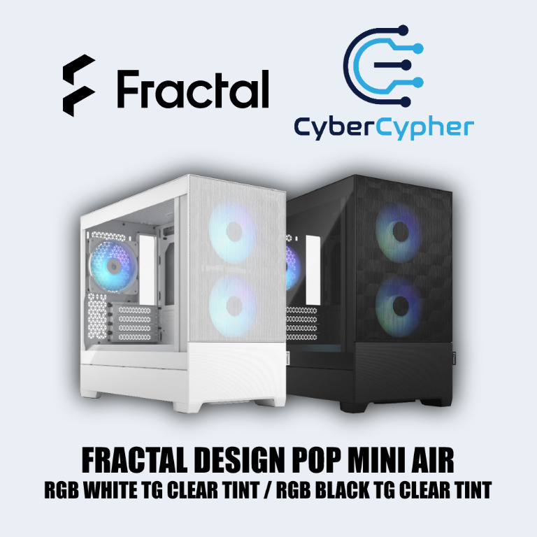Fractal Design Pop Mini Air RGB TG (Black/White), Computers  Tech, Parts   Accessories, Computer Parts on Carousell