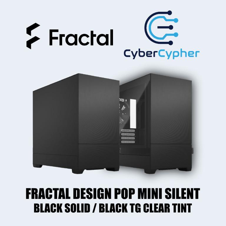 Fractal Design Pop Mini Silent (Black Solid/Black TG), Computers & Tech ...