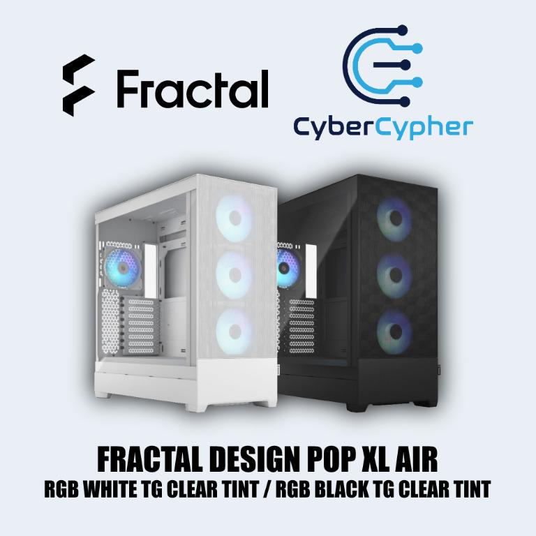 Fractal Design Pop XL Air RGB TG (Black/White), Computers & Tech, Parts ...